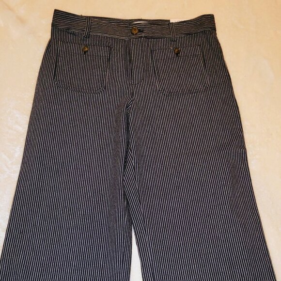Pinstripe Wide Leg trouser - Picture 1 of 7